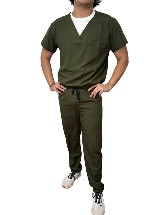 PIJAMA QUIRÚRGICA | ELITE COMFORT ANTIFLUIDO VERDE MILITAR